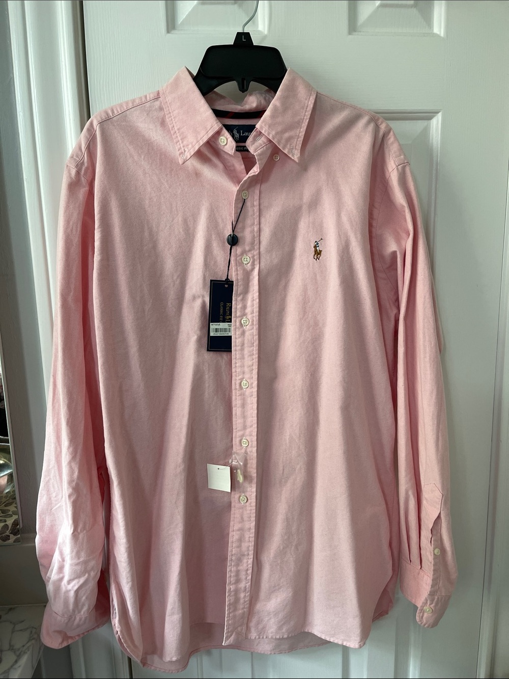Polo by Ralph Lauren Men’s Light Pink Button-Down Shirt